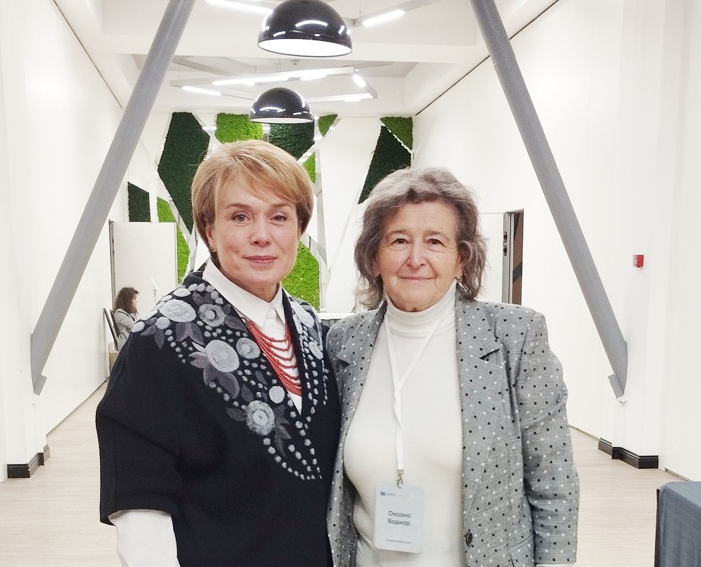 Оксана Боднар з керівником проєкту Лілією Гриневич